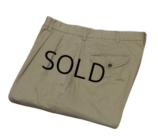 画像1: 【ラルフローレン】POLO RALPH LAUREN【ベージュ】HAMMOND PANTS【２タック】【コットンパンツ】【34×30】  (1)