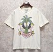 画像1: 80’s【USA製】ビンテージ【Jimmy Buffett’s】【ジミーバフェット】【Caribbean soul】【オウム】【ヤシの木】【白】【Tシャツ】 サイズL  (1)