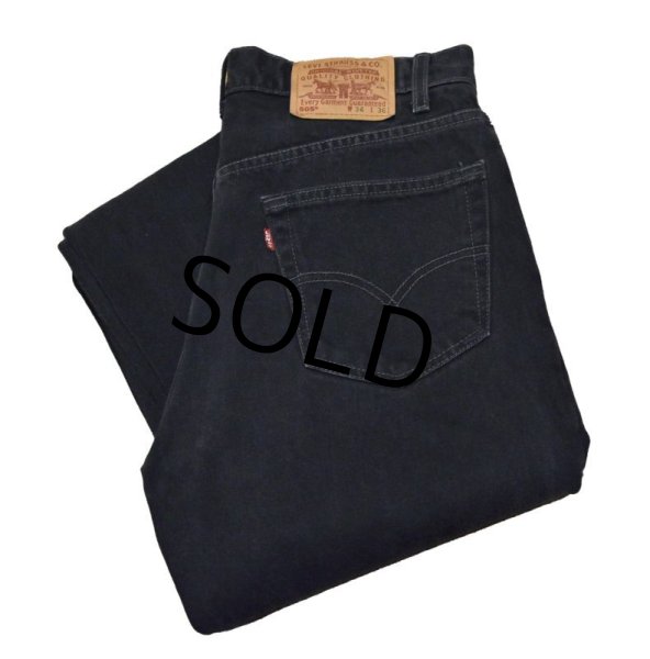 画像1: 90's【ビンテージ】【LEVI'S】【リーバイス５０５】505【黒】【デニムパンツ】ブラックデニム【34ｘ36】  (1)