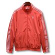 画像1: 【ビンテージ】【adidas】【アディダス】【ショッキングピンクｘ白ライン】トラックジャージ【トラックジャケット】【サイズＳ】  (1)