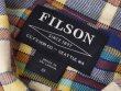 画像2: 程度良好!!【FILSON】【フィルソン】【紺ｘ白ｘ黄】【チェック柄シャツ】長袖コットンシャツ【サイズＭ】  (2)