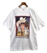 画像1: 90's【ビンテージ】ヘインズ【hanes】【白】ネイティブインディアン【フクロウ】【オオカミ】【Ｔシャツ】【サイズXL】  (1)