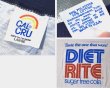 画像2: 【USA製】デッドストック【ビンテージ】【calcru】【白ｘ紺】【DIET RITE SUGER FREE COLA】【リンガーＴシャツ】【サイズL】  (2)