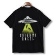 画像1: ビンテージ【ORIGAMI ANGEL】UFO【黒】Tシャツ【サイズM】  (1)