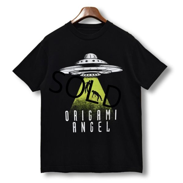 画像1: ビンテージ【ORIGAMI ANGEL】UFO【黒】Tシャツ【サイズM】  (1)