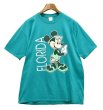 画像1: 90's∼【USA製】【ビンテージ】【Disney】ディズニー【FLORIDA】【エメラルドグリーン】【ミッキー】【Ｔシャツ】【サイズＸＬ】  (1)