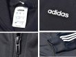 画像2: 【ビンテージ】【アディダス】adidas【黒×白ライン】ジャージ【トラックジャケット】【トラックジャージ】【サイズＬ】  (2)