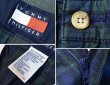 画像3: 【トミーヒルフィガー】【TOMMY HILFIGER】【黒x緑】【ブラックウォッチ】【ツータックコットンパンツ】【34×32】  (3)