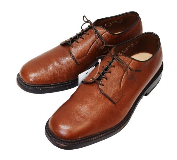 画像1: 【USA製】ビンテージ【アレンエドモンズ】【Allen Edmonds】LEEDS【ブラウン】【プレーントゥ】【外羽】【8 1/2E】【26.5cm程度】  (1)