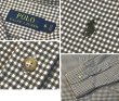 画像2:  【Ralph lauren】【ラルフローレン】【白ｘ茶】【ギンガムチェック】【コットンシャツ】【サイズＳ】   (2)