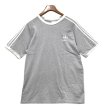 画像1: 【ビンテージ】【アディダス】adidas【グレー×白】【リンガーロゴＴシャツ】【サイズL】  (1)