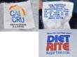 画像2: 80’ｓ【USA製】デッドストック【ビンテージ】【calcru】【白ｘ紺】【DIET RITE SUGER FREE COLA】コーラ【リンガーＴシャツ】【サイズXL】  (2)