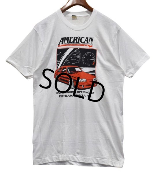 画像1: 【デッドストック】90’s【USA製】ビンテージ【SCREEN STARS】スクリーンスターズ road show & open house extravaganza’92【白】車【Tシャツ】サイズＭ  (1)