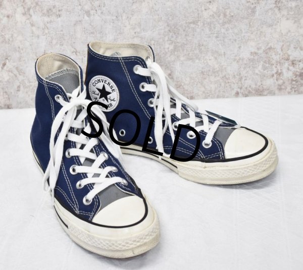 画像1: 【コンバース】【オールスター】converse【CT70】チャックテイラー【青×グレー】【ハイカット】レディースサイズ【US 4 1/2】【23.5ｃｍ】  (1)