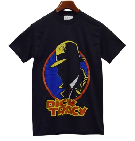 画像1: ほぼ未使用!! 【ビンテージ】90's【USA製】【ディック・トレイシー】【Dick Tracy】黒【Ｔシャツ】【サイズＭ】  (1)