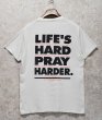 画像4: 【90's】USA製【ビンテージ】【LIFE’S HARD PRAY HARDER】【白】【Ｔシャツ】【サイズＬ】  (4)