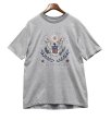 画像1: 90's【USA製】グレーｘ白 ボーダー 【great seal)】国章 ワシントンDC【Ｔシャツ】【サイズL】  (1)