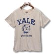 画像1: 【ビンテージ】【ベージュｘ青】YALE UNIV【ブルドッグ】【Ｔシャツ】【サイズXL】  (1)