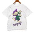 画像1: 90’s~【ビンテージ】【KING】七人の小人【DOPEY】ドーピー【白雪姫】ディズニー【白】Tシャツ【サイズL】  (1)