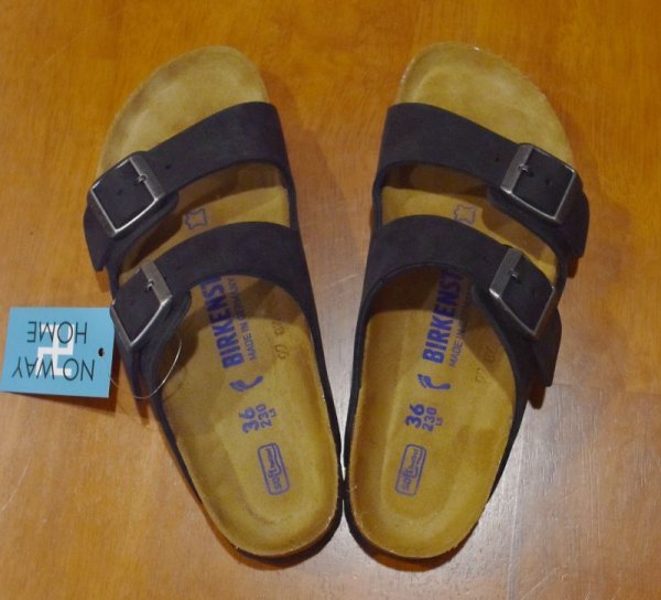 画像1: ほぼ未使用‼【ドイツ製】【BIRKENSTOCK】ビルケンシュトック【ARIZONA】アリゾナ【黒】【 ヌバック 】【size36】【23.0cm】  (1)