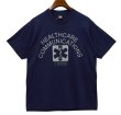 画像1: 90's【USA製】ビンテージ【スクリーンスターズ】 アスクレピオスの杖【health care communications】スターオブライフ 紺【Tシャツ】【サイズXL】  (1)