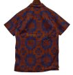 画像3: 【ビンテージ】【Pendleton】ペンドルトン【青ｘオレンジ】ネイティブ柄【ハワイアンシャツ】【サイズＭ】  (3)