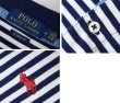 画像2: 【ラルフローレン】 【POLO ralph lauren】【クラシックフィット】白ｘ紺ボーダー【ポロシャツ】 【サイズＭ】   (2)