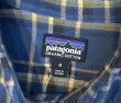 画像2: 【パタゴニア】patagonia【青×黄色】【オーガニックコットンシャツ】【チェックシャツ】コットンシャツ【サイズM】  (2)