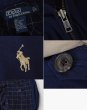 画像2: 【ラルフローレン】【POLO RALPH LAUREN】【紺ｘ襟裏ベージュ】【ブルゾン】スウィングトップ【サイズＬ】  (2)