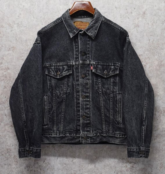 画像1: 【USA製】【ビンテージ】【リーバイス】【LEVI'S】【70507-4858】黒【Gジャン】デニムジャケット【サイズM】  (1)