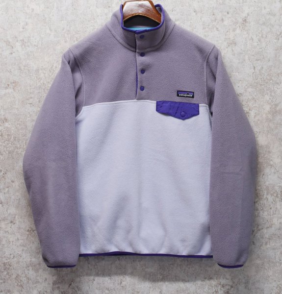 画像1: 【パタゴニア】patagonia【紫】トリコロール【シンチラフリース】【スナップT】【フリースジャケット】【サイズS】  (1)