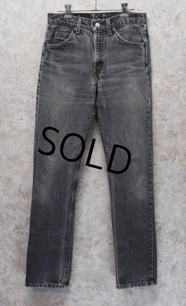 画像1: 90's【USA製】ビンテージ【LEVI'S】【リーバイス505】505【デニムパンツ】【ブラックデニム】【29ｘ30】  (1)