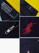 画像2: 【ビンテージ】RALPH LAUREN【ラルフローレン】【紺ｘ黄色】フルジップ【コットンパーカー】【サイズL】  (2)