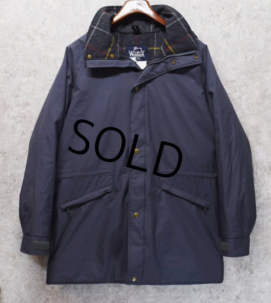 画像1: 80's∼【USA製】【ビンテージ】【ウールリッチ】【Woolrich】【紺ｘブランケット裏地】【フード付き】ゴアテックス【マウンテンパーカー】【サイズＬ】  (1)