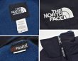 画像2: 【ノースフェイス】【the north face】【青×黒】デナリジャケット【フルジップフリースジャケット】【サイズＬ】  (2)