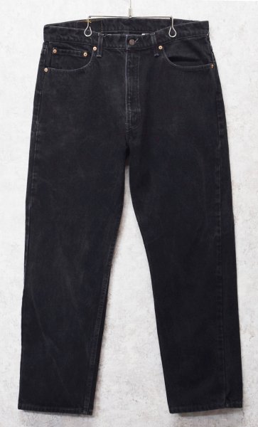 画像1: 90's【USA製】ビンテージ【LEVI'S】【リーバイス505】５０５【デニムパンツ】【ブラックデニム】黒【38ｘ30】  (1)