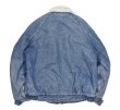 画像4: 90's【USA製】【ビンテージ】【リーバイス】【LEVI'S】シルバーメダル【75409】ケミカルウォッシュ ボアデニムジャケット【サイズL】  (4)