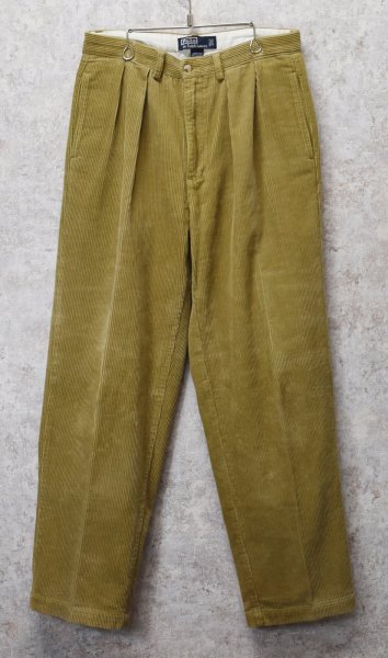 画像1: ビンテージ【ラルフローレン】POLO RALPH LAUREN【ライトブラウン】ANDREW PANTS【２タック】【コーデュロイパンツ】【33×32】  (1)