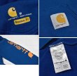 画像2: 【ビンテージ】【カーハート】carhartt【青】ロゴ入り【パーカー】【サイズ Ｍ】  (2)