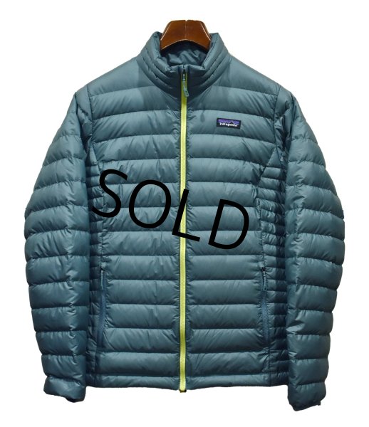 画像1: 【パタゴニア】patagonia【グリーン×黄色ジッパー】【ダウンセーター】レディース【W-L】  (1)