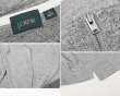 画像2: 【Ｊクルー】【J-crew】【霜降りグレー】【ハーフジップ】エルボーパッチ付き ラガーシャツ【長袖ポロシャツ 】【サイズＭ】  (2)