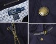 画像2: 【RALPH LAUREN】【ラルフローレン】【ネイビー×裏地チェック】【コットンジャケット】【ジップアップコート】【サイズXL】  (2)