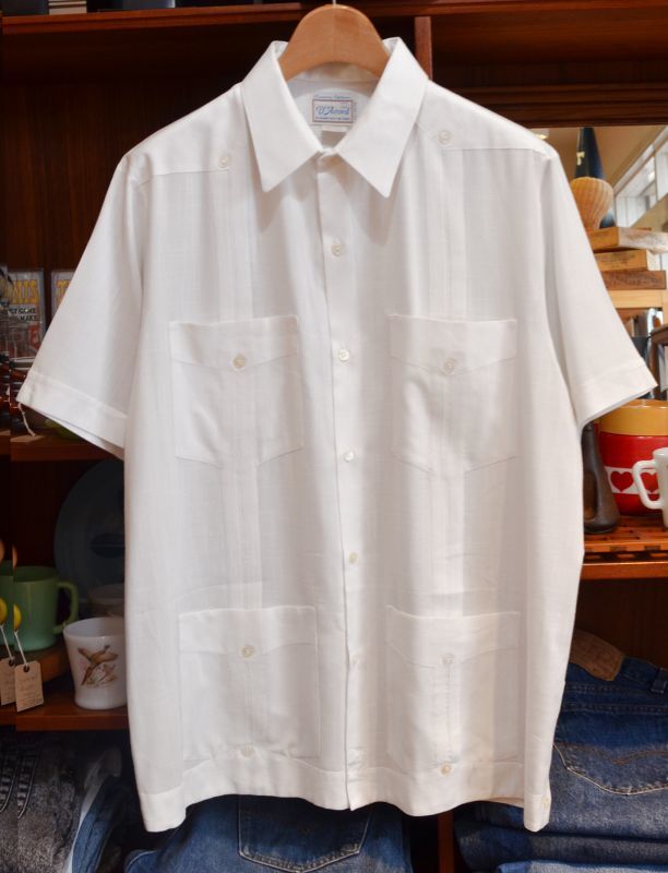 美品　未使用に近い　cootie　キューバシャツ　L　白シャツ　半袖