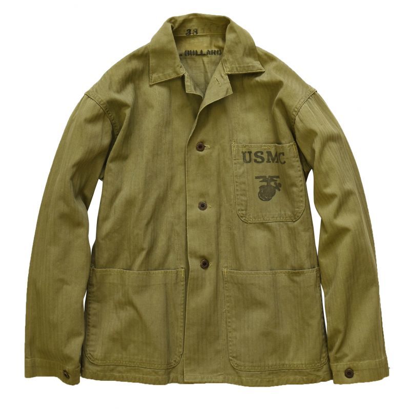 再追加販売 40s 米軍実物 USMC 海兵隊 ビンテージ P-41 HBT JKT L相当