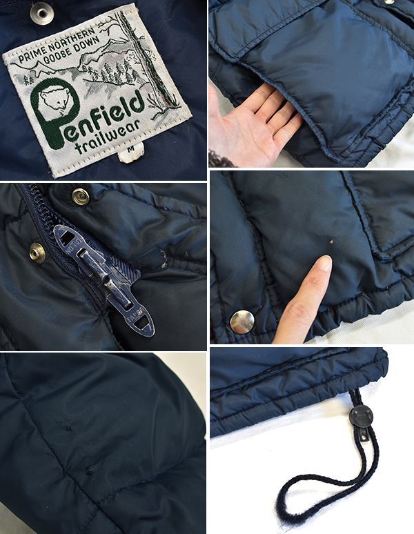 ビンテージ】【Penfield】【ペンフィールド】紺【ダウンジャケット