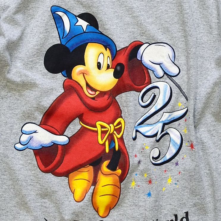 90s USA企画 激レア ミッキーマウス ディズニー ハイデザイン Tシャツ