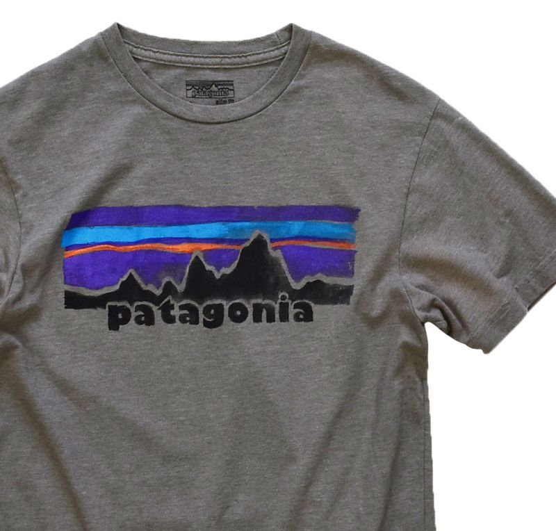 patagonia】【パタゴニア】【チャコールグレー】【ロゴ】【Ｔシャツ