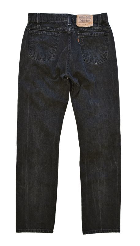 代引可】 美品 USA製 リーバイス 505ブラックデニム 38/32 Levi's