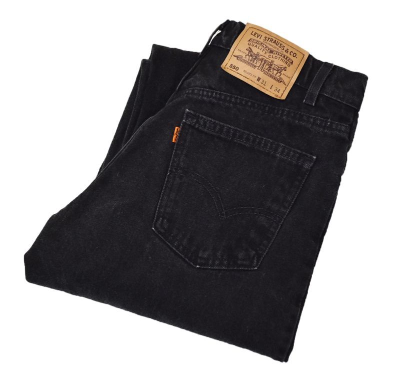 ビンテージ】【USA製】【LEVI'S】【リーバイス５５０】黒 ブラック 