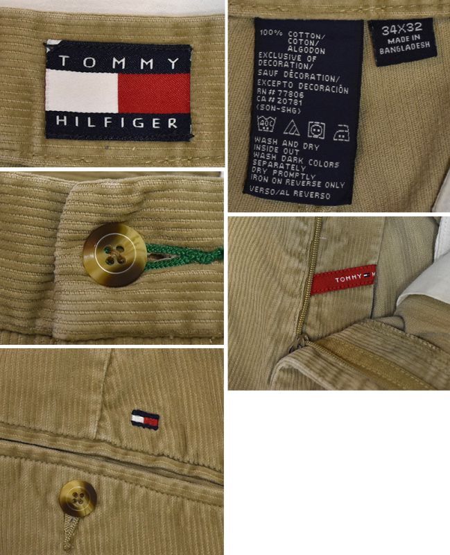 トミーヒルフィガー】【TOMMY HILFIGER】【ベージュ】【コーデュロイ